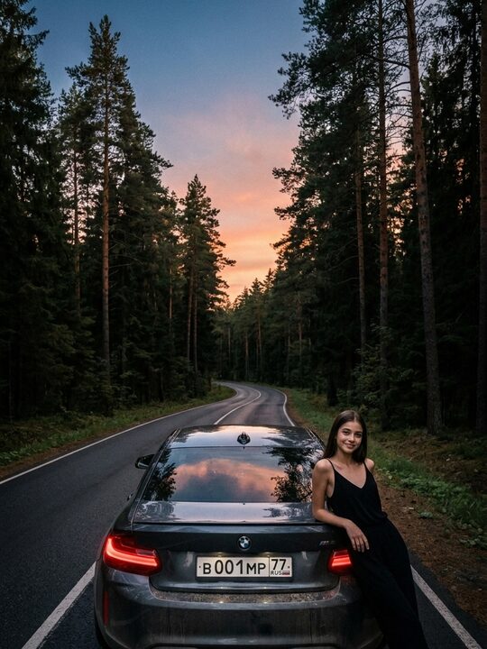 Фото с любимой машиной
