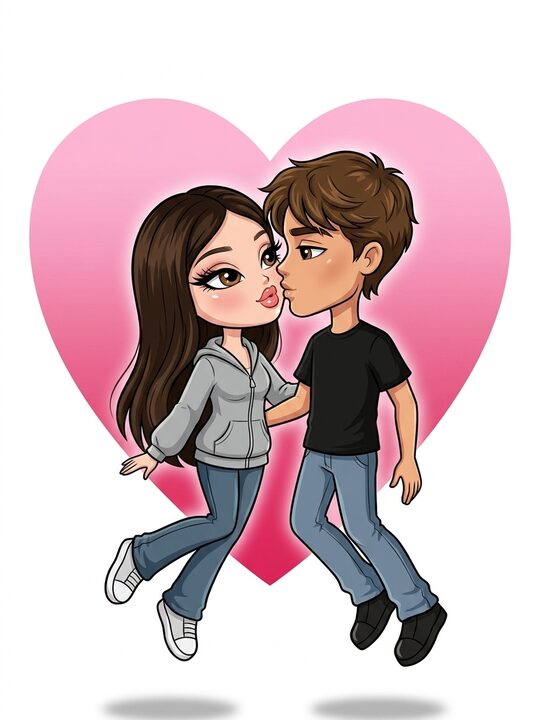 Мультяшное фото с парнем